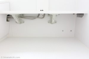 お風呂のカウンター下の掃除